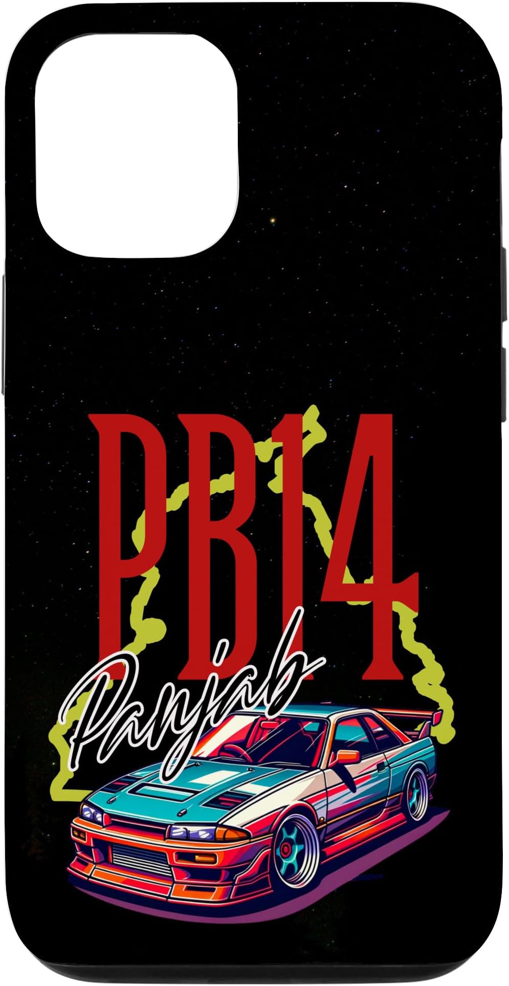 iPhone 13 Pro PB14 Ajnala Punjab theme Showing Punjab map Case