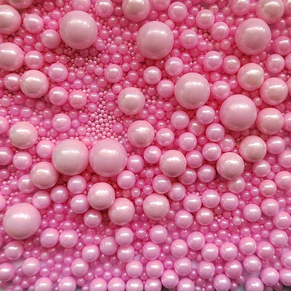 Red Sprinkles Edible Pearls,Cake sprinkles130g 4.6OZ,Cookie sprinkles,Sugar Pearl