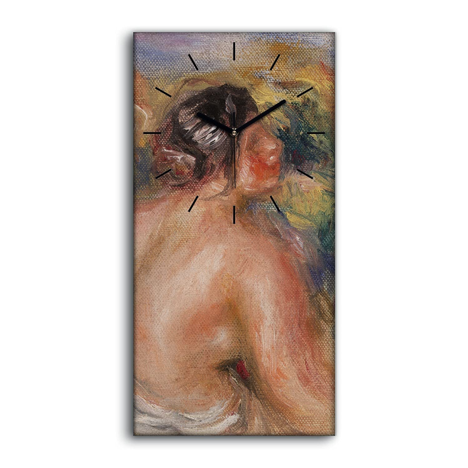 Horloge sur toile pour salon abstrait femmes fleurs déco chambre zen