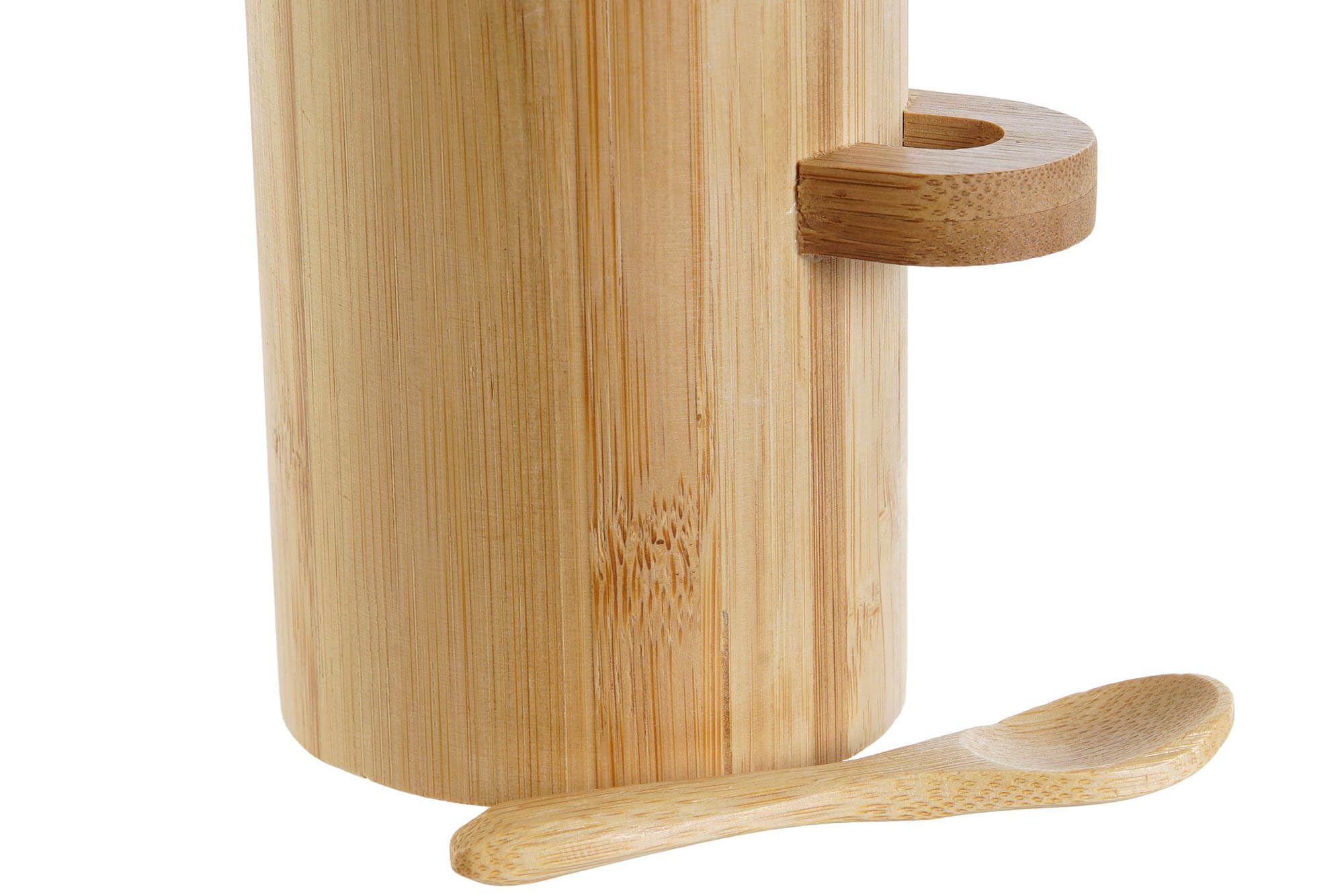 Salero y Azucarero bambu natural para cocina sol nacido (Pack)