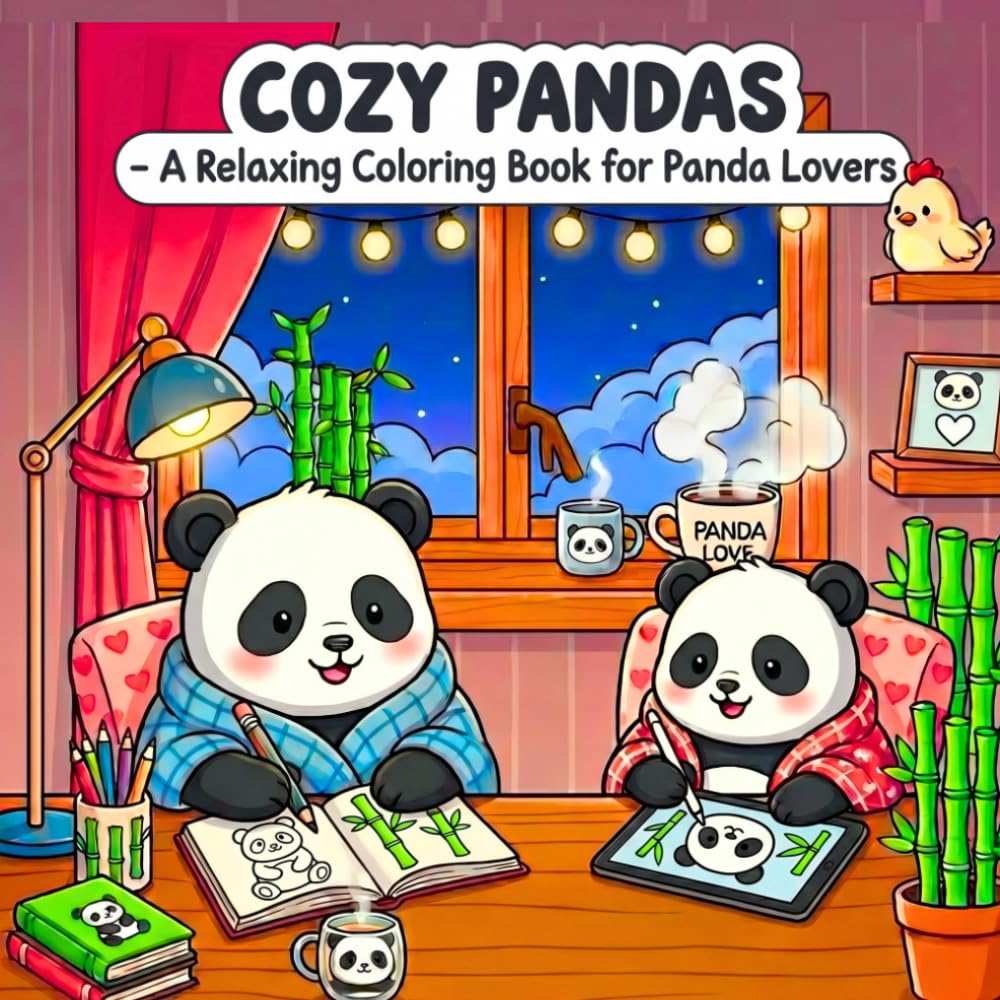 Cozy Pandas: A Relaxing Coloring Book for Panda Lovers of All Ages