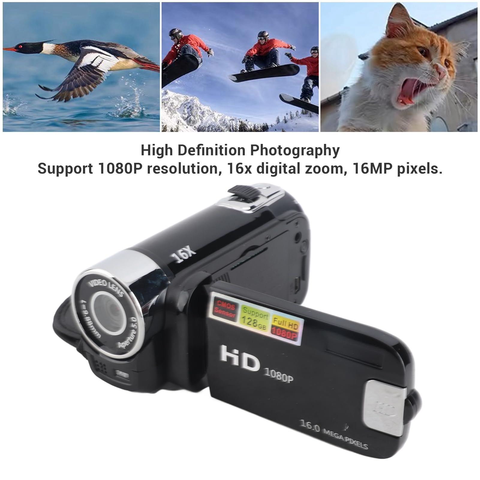 Amazon.com : Asixxsix Video Camera Camcorder, 16MP 1080P Digital