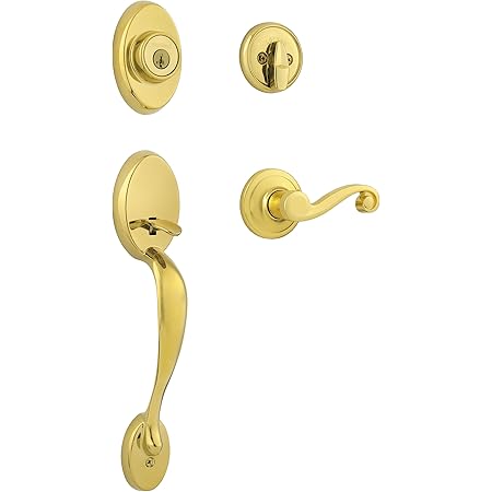 Kwikset Chelsea Single Cylinder Handleset W Lido Lever Featuring Smartkey In Lifetime Polished Brass Entry Door Lever Lock Sets Amazon Com