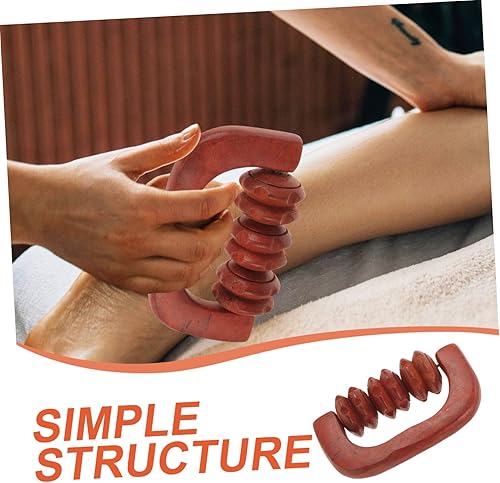 Miniatura 2 de Wooden Massage Roller Handheld Muscle for Relaxation and Portable Body Massage Tool for Home Gym and Travel Use