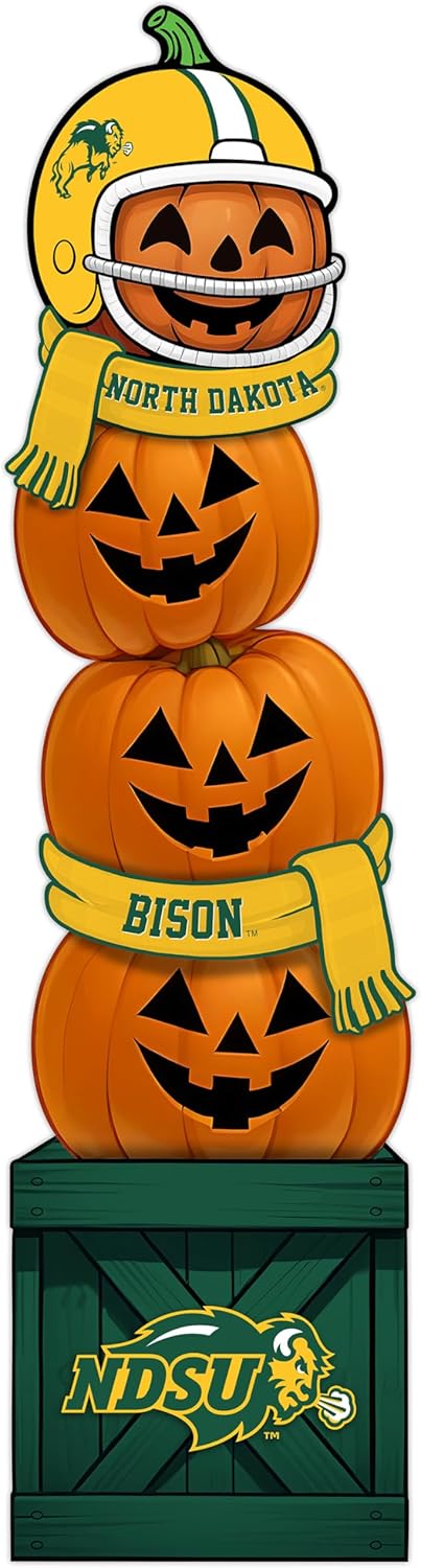 Fan Creations NCAA 46-Inch Pumpkin Stacked Leaner with Helmet