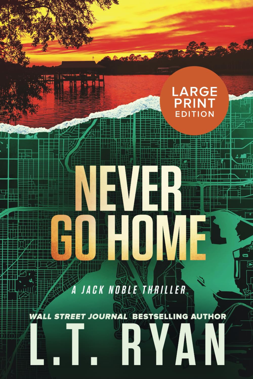 Never Go Home (Jack Noble Large Print Editions)