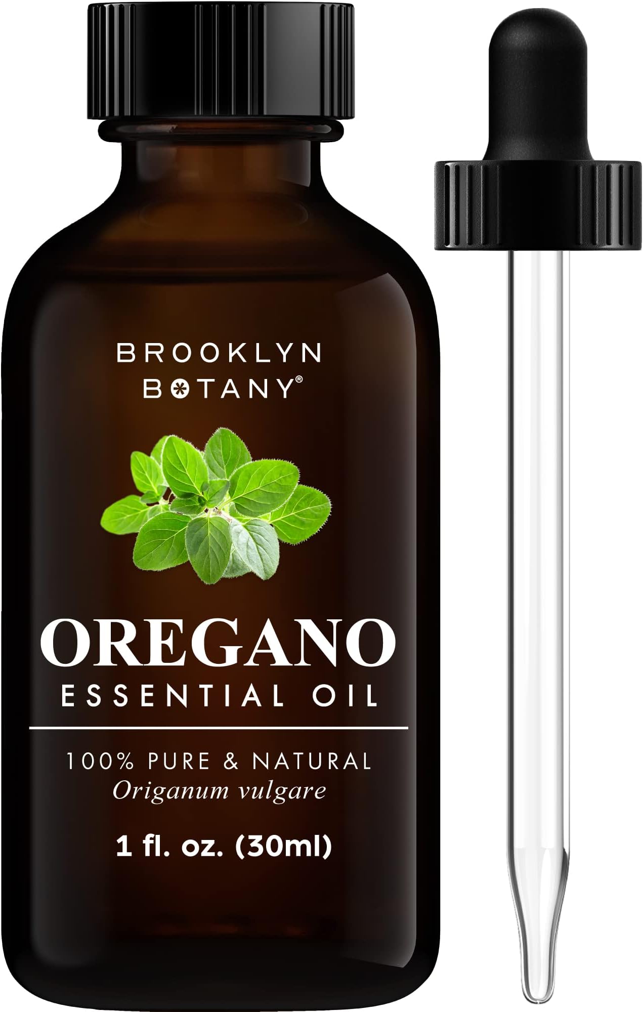 Brooklyn Botany Oregano Essential Oil - 100% Pure and Natural - Premium Grade Oil with Dropper - for Aromatherapy and Diffuser - 1 Fl Oz