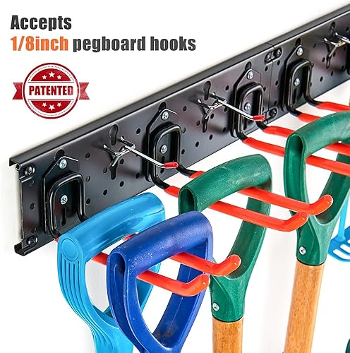 Miniatura 4 de Ultrawall Ganchos de garaje multialmacenamiento, estante utilitario con múltiples métodos de instalación, sistema organizador de herramientas de