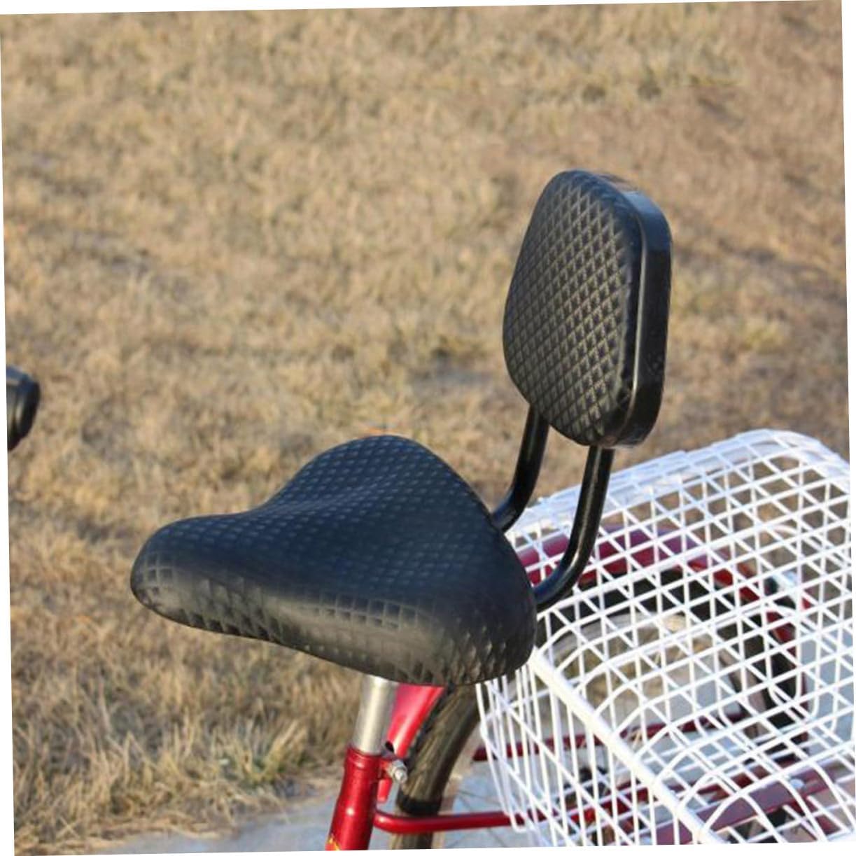 Comfortable Tricycle Saddle with Backrest Breathable Bike Seat Thick Shock-Absorbing Cushion for Seniors for Electric and Mountain Bicycles