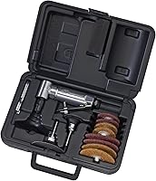 Vista 8 de Ingersoll Rand 301BK - Kit de piedra para amoladora neumática angular, 21,000 RPM, 0.25 HP, pinza de 1/4", escape delantero