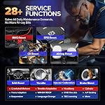 Autel Scanner MaxiCheck MX808S, 2026 Bidirectional OBD2 Scan Tool US Ver. of MaxiCOM MK808S MK808Z, 3000+ Active Test 11OS as MK900 MK900BT MX900, 28+ Service for 200+ Brands, OE All Diagnostic, FCA