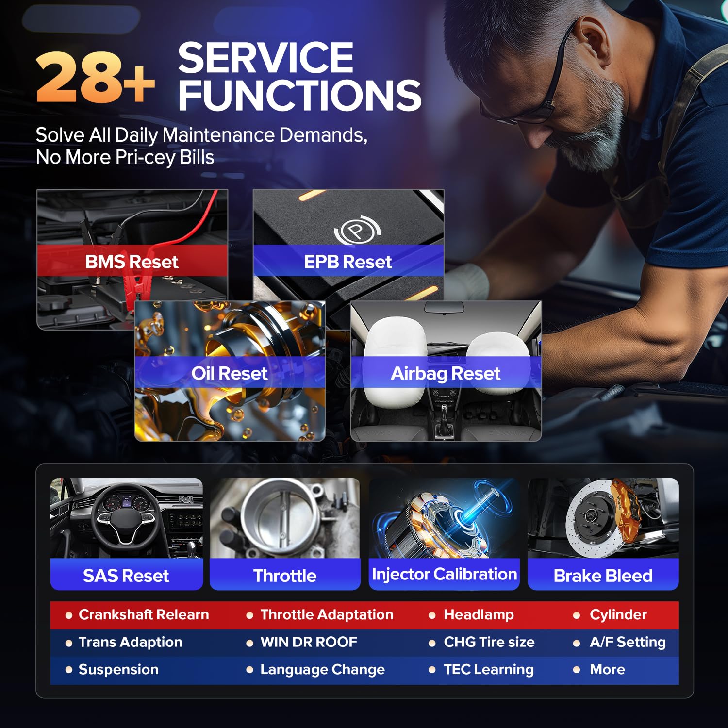 Autel AutoLink AL619 OBD2 Scanner, 2026 ABS SRS CAN Diagnostic Tool | Read/Erase Codes, Check Engine Light, OBDII Live Data & DTC Library | Upgrade for AL519, ML519, ML619 (Vehicle-Specific) thumbnail 9