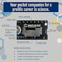 Vista 3 de The Pocket Scientist - Small Metal Science Ruler Scale, Cool Tech Gadget Mini Multitool, Unique Techie/Geek/Nerdy STEM College Student Graduation