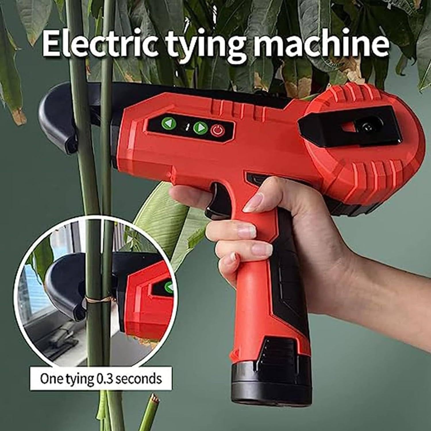 Herramienta eléctrica de cinta de viñedo para plantas,máquina de atado de alambre de tomate comercial completamente automática, herramienta de planta de jardín, para vegetales, frutas, plantas