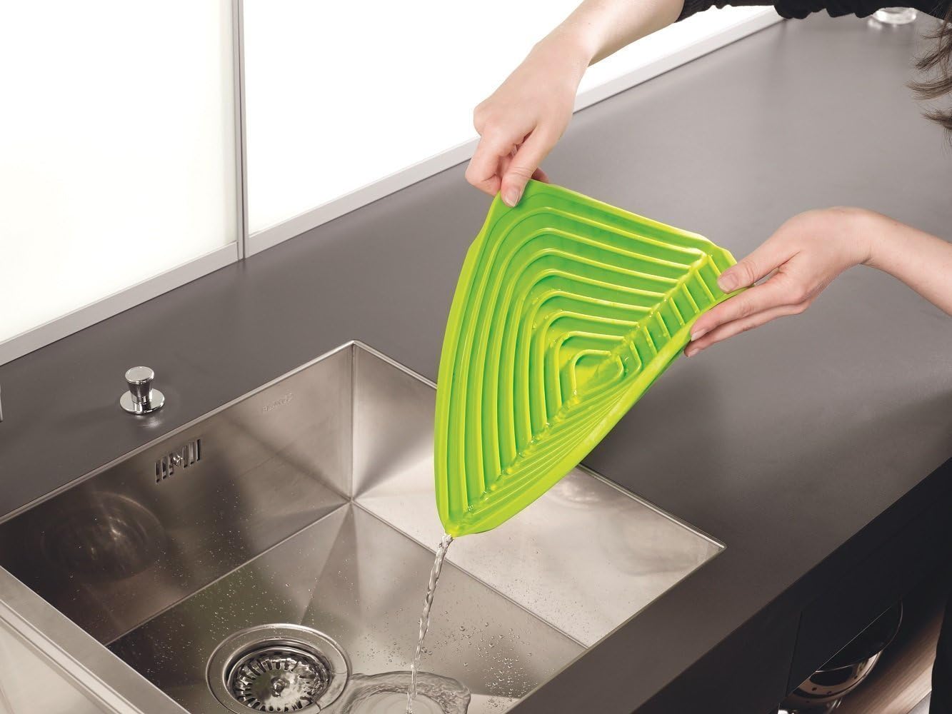 Joseph Joseph Flume Folding Draining Mat, Green