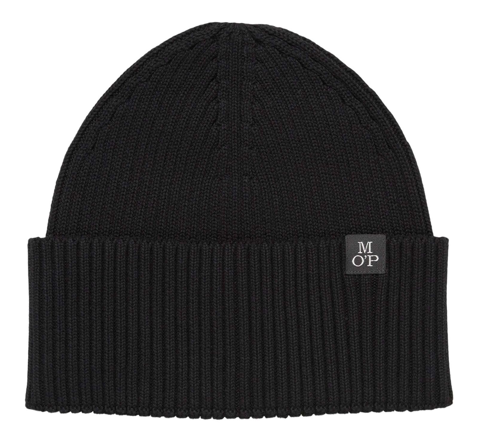 Marc O'Polo Mütze Schal Knitted Hat and Scarf Set Black schwarz