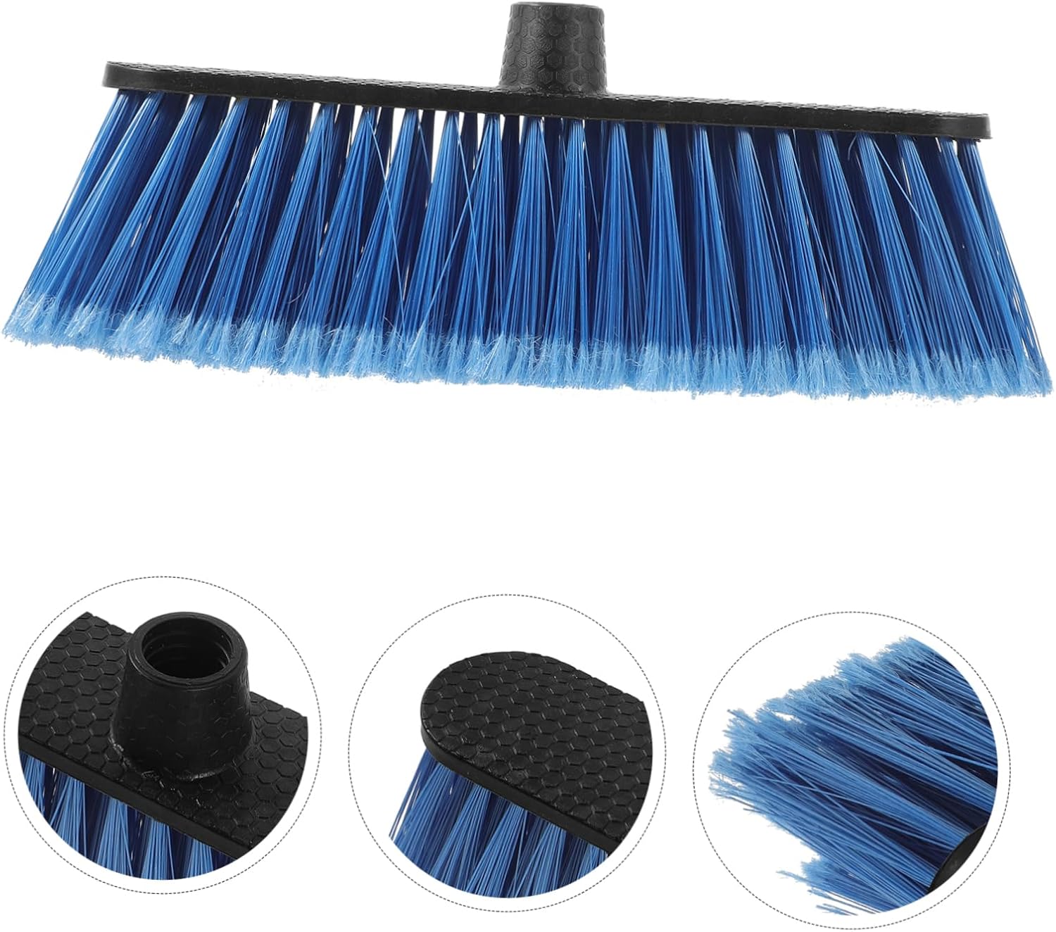 Replacement Broom Head for Household Cleaning Compatible Indoor and Outdoor Use Heavy-Duty Plastic Easy to Install for Kitchen and Garden