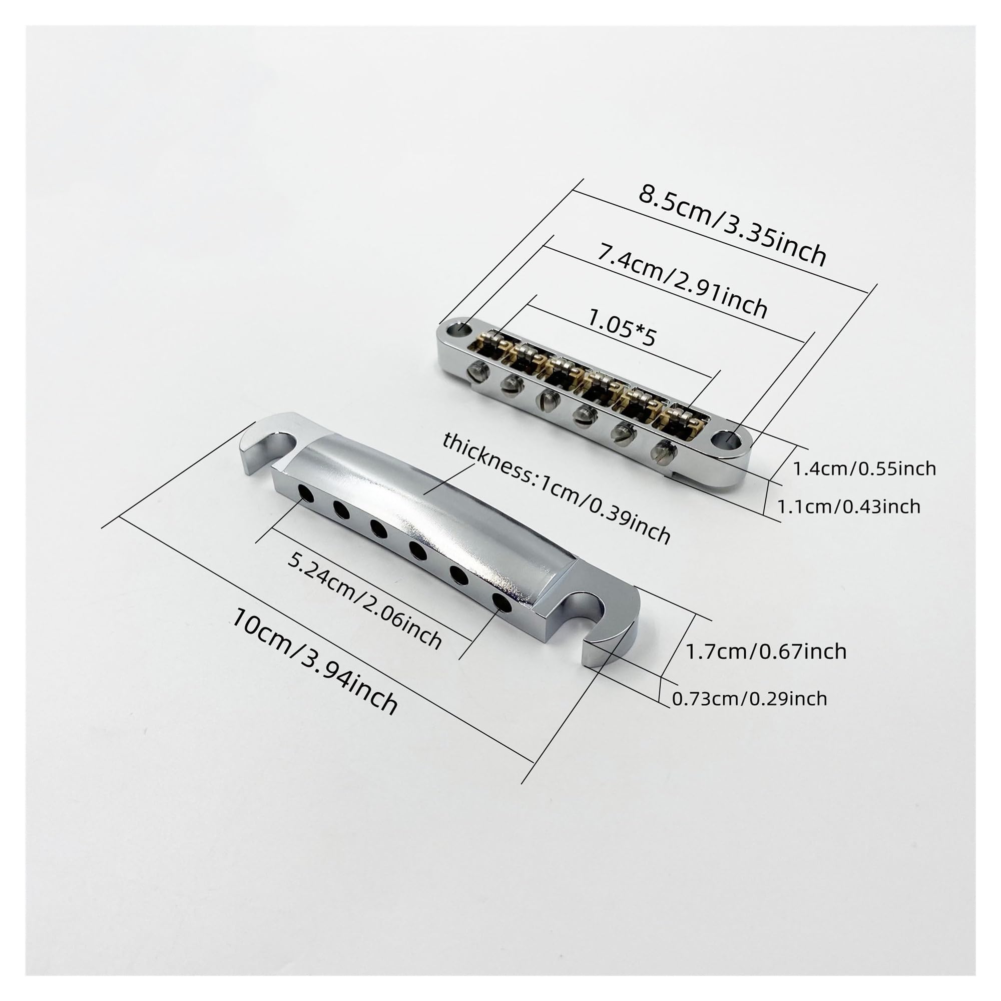 Latón/acero Inoxidable 6 Cuerdas Guitarra Eléctrica Bola Rodillo Práctica Accesorio Tailboard | Puente de guitarra