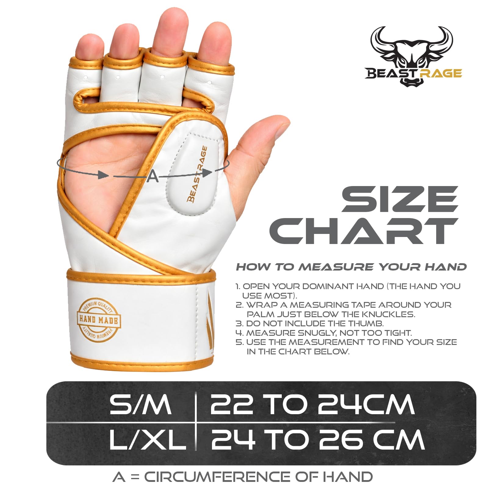 BEAST RAGE Guantes MMA para hombre grappling Muay Thai kickboxing con soporte muñeca almohadilla amortiguadora