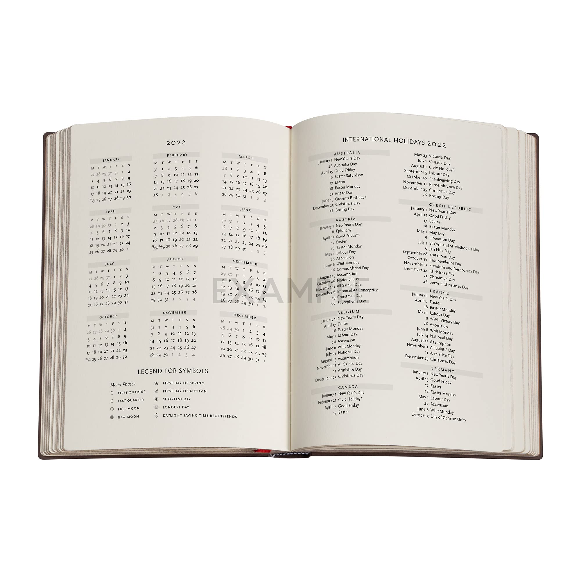 Calendario Anual 2022 Para Imprimir Paperblanks Agendas De 12 Meses 2022 Sierra, Vertical, Midi (130 × 180 Mm), DE7708-4: Hardcover, Vertical Layout, 100 Gsm, Wrap Closure : Paperblanks Marks Agenda