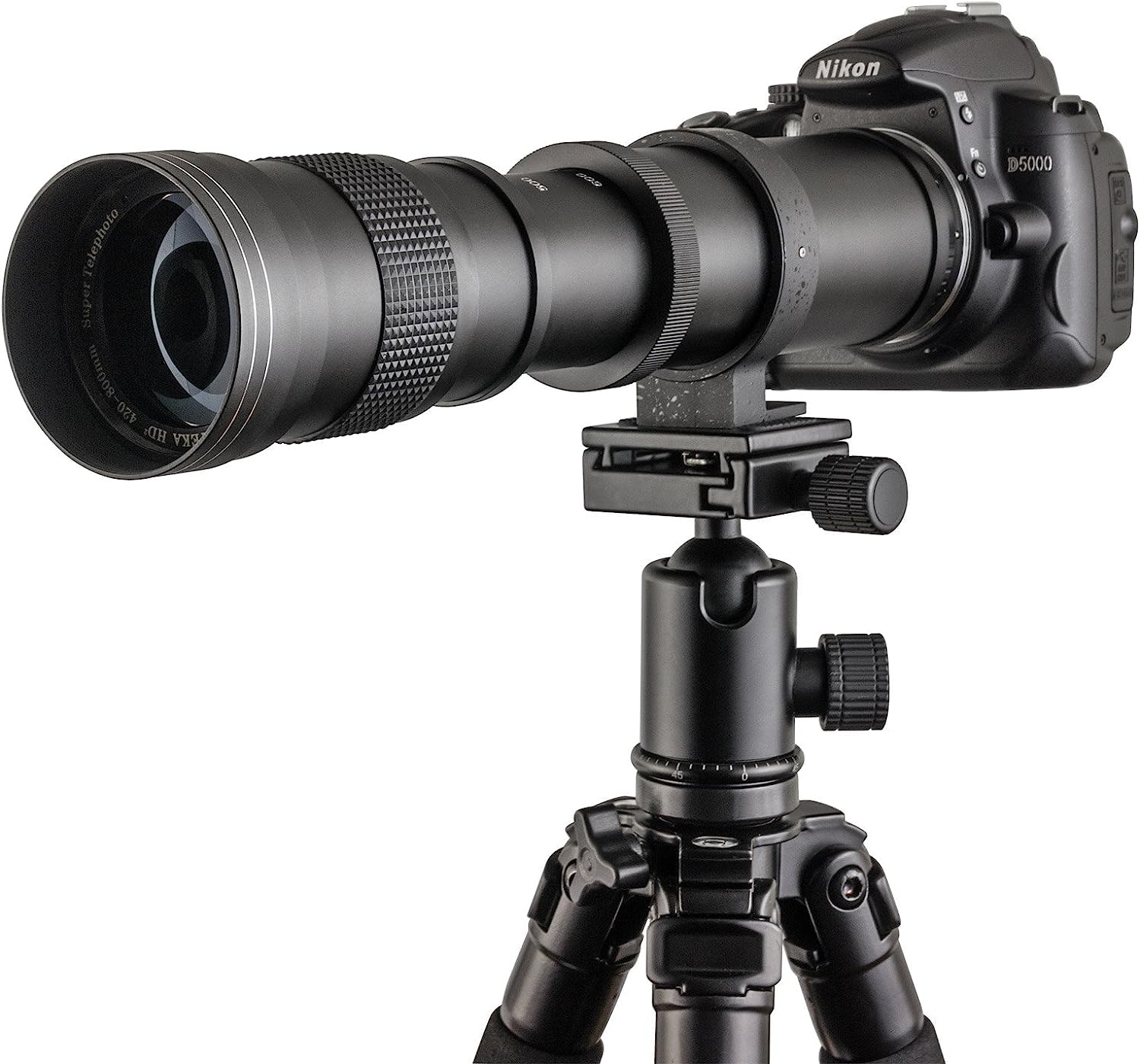 JINTU 420-800mm f8.3 Telefoto Objektiv Zoom Manueller Fokus (MF) für Sony E Mount A6700 A6600 A6500 A7C A7R A7S A7 A9 A6400 A6300 A6100 A6000 A5100 A5000 NEX-6 NEX-5 ZV-E10