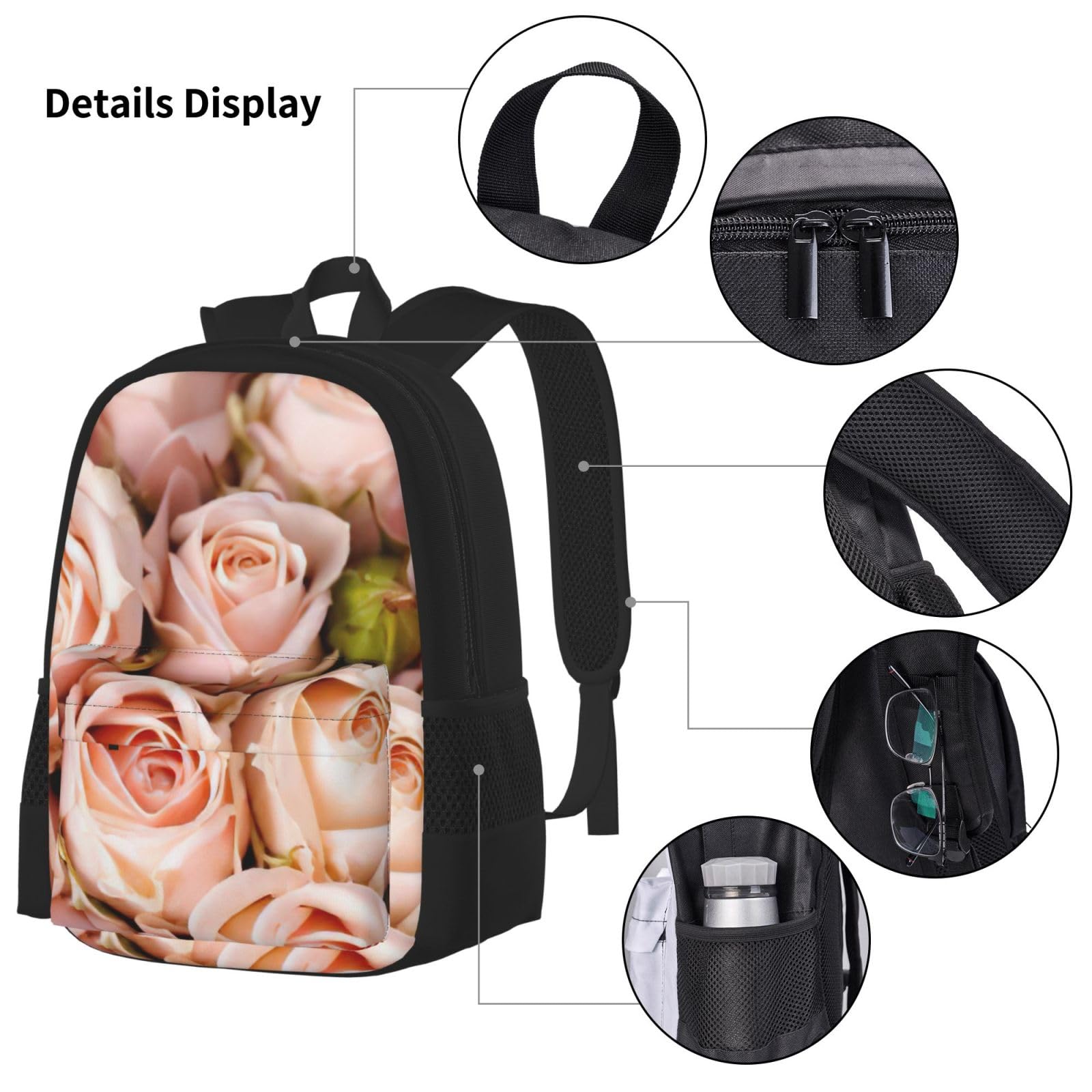 Zaino, borsa portapranzo, astuccio, set da 3 pezzi, per lavoro e