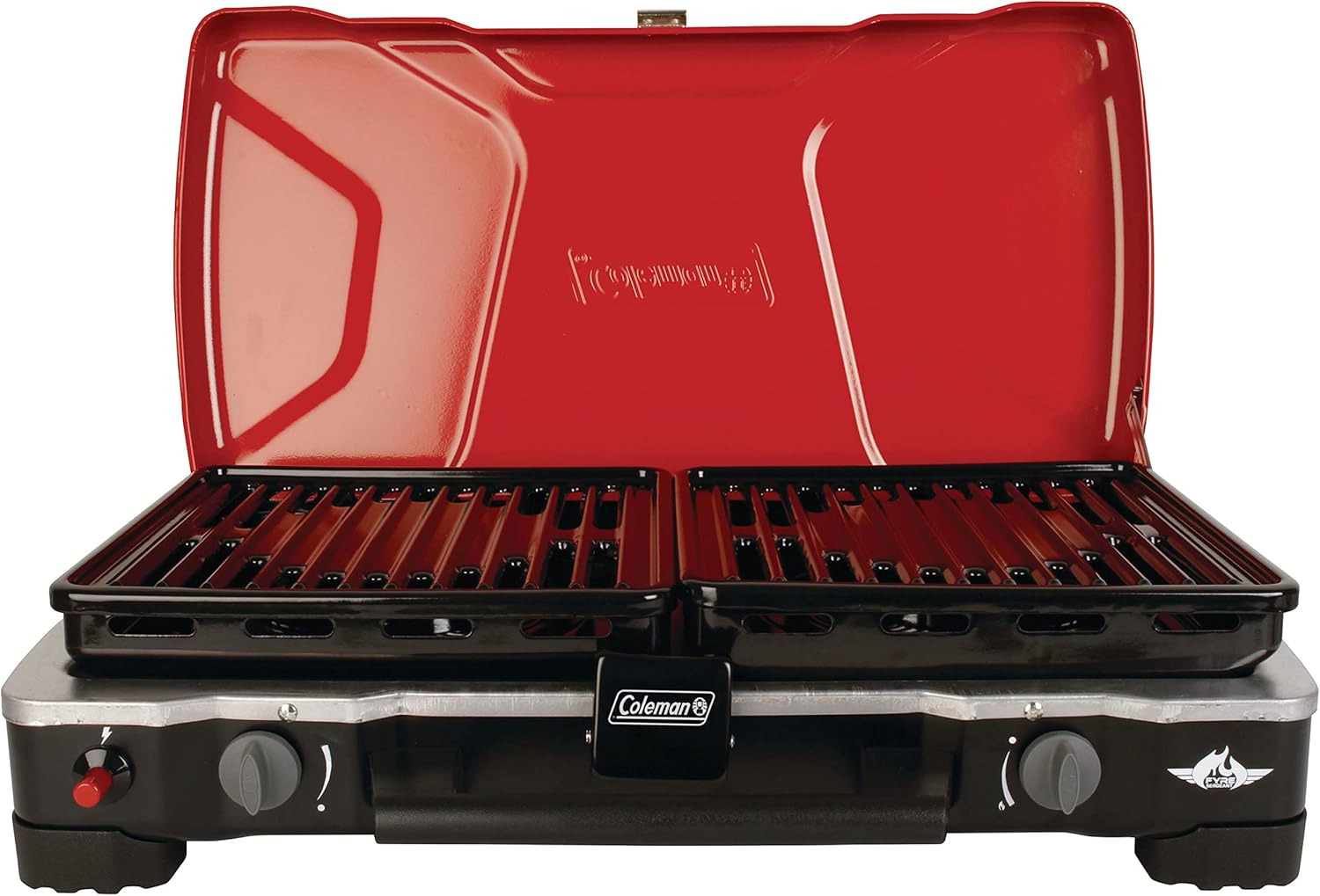 Coleman Hyperflame Fyresergeant 2 Burner 3IN1 Propane Stove , Red