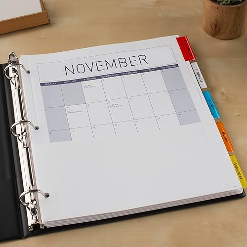 Miniatura 9 de Avery Divisores insertables con bolsillos, 5 pestañas multicolor, 1 juego (11270)