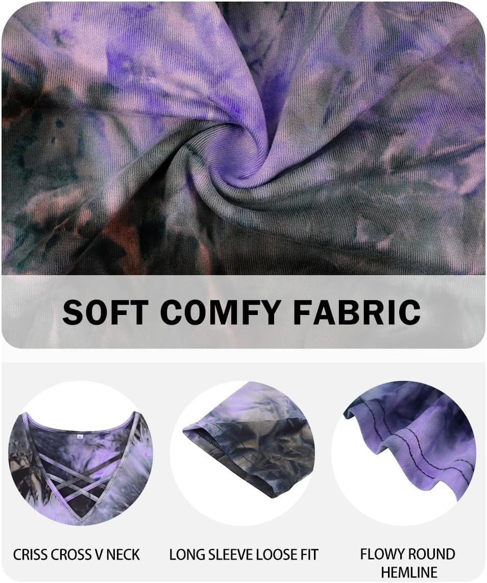 RITERA Plus Size Tops for Women Color Block Long Sleeve Shirts Casual Crewneck Tunics Fall Winter XL-5XL - Image 4