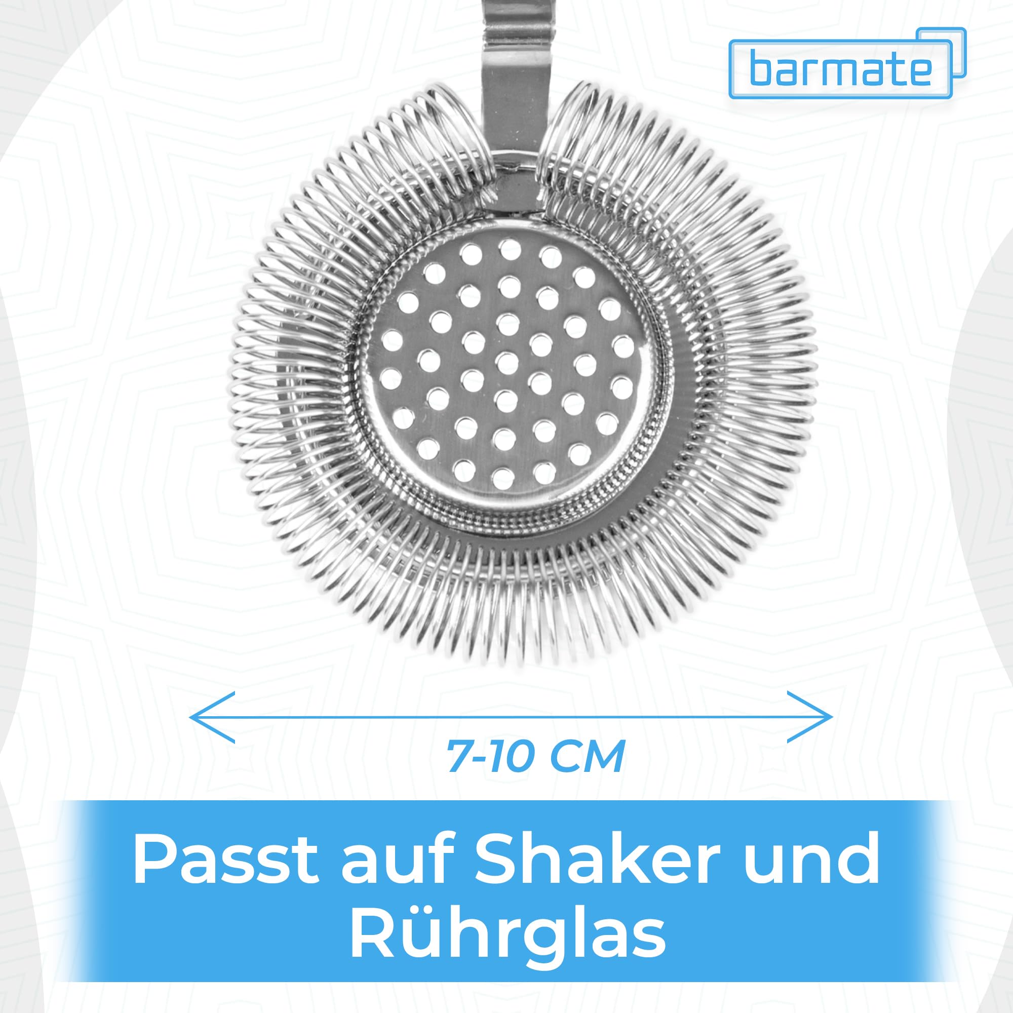 Cocktail Shaker aus Edelstahl, Profi Boston Shaker, hochwertiges Barzubehör, 2-teilig 750ml (3er Set (Shaker + 2 Siebe))