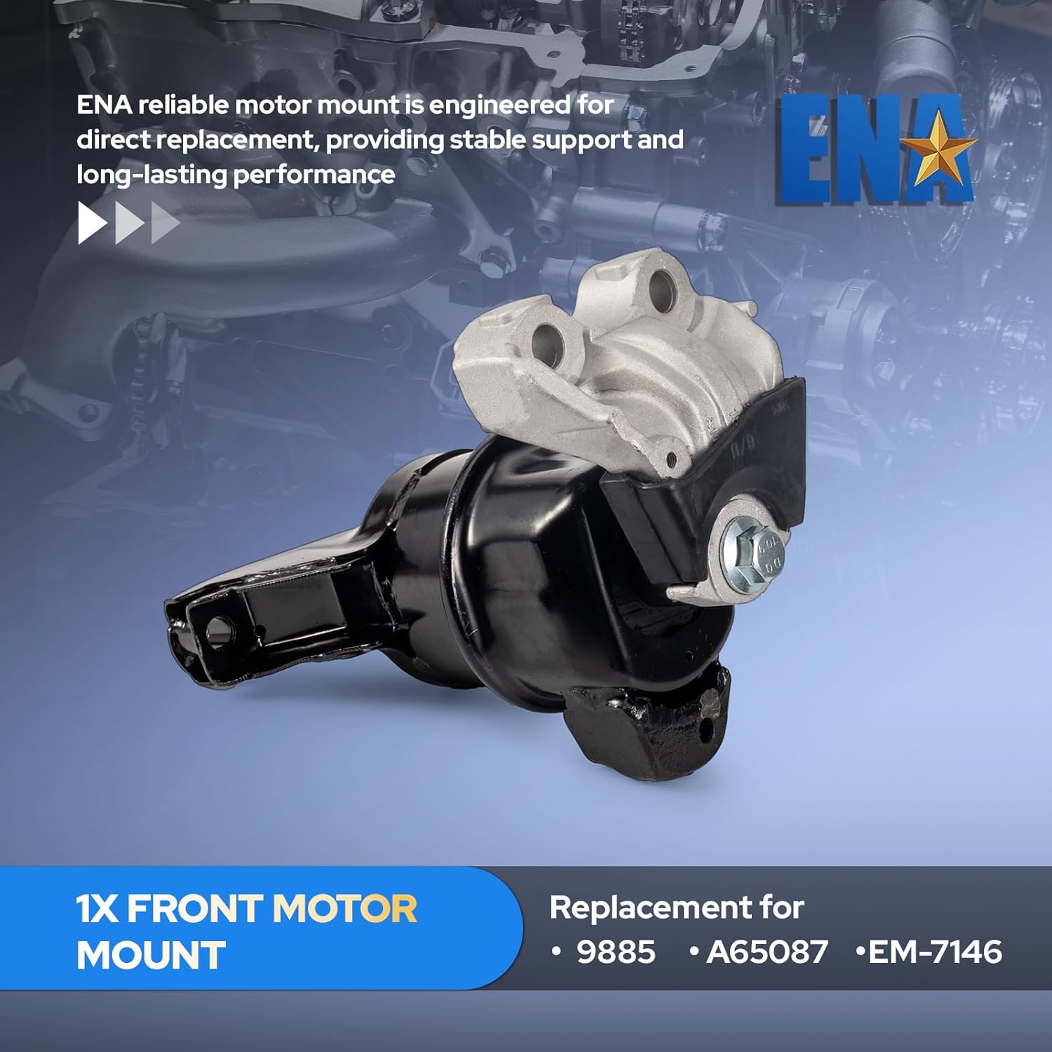 ENA Engine Motor and Trans Mount for A65048 A65021 A65087 Set of 3 Compatible with Honda Civic 1.8L 2012 2013 Replacement for 50890TR0A81, 50850TR6A81, 50820TR0A81