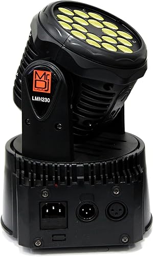 Miniatura 7 de MR DJ USA - Juego de 2 piezas - LMH230 100W RGBW 7-LED Wash Moving Head Light DMX Luz de escenario Luces de fiesta DJ