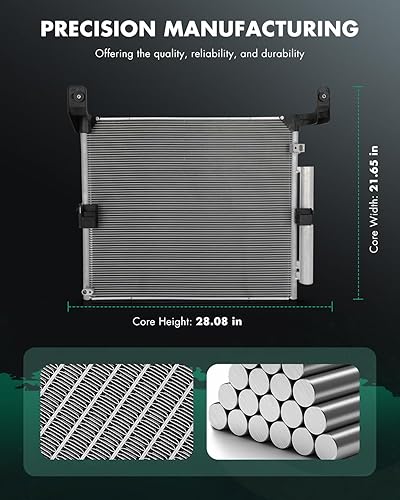 Miniatura 2 de SCITOO Condensador de aire acondicionado compatible para 2016-2019 para Toyota para Tacoma
