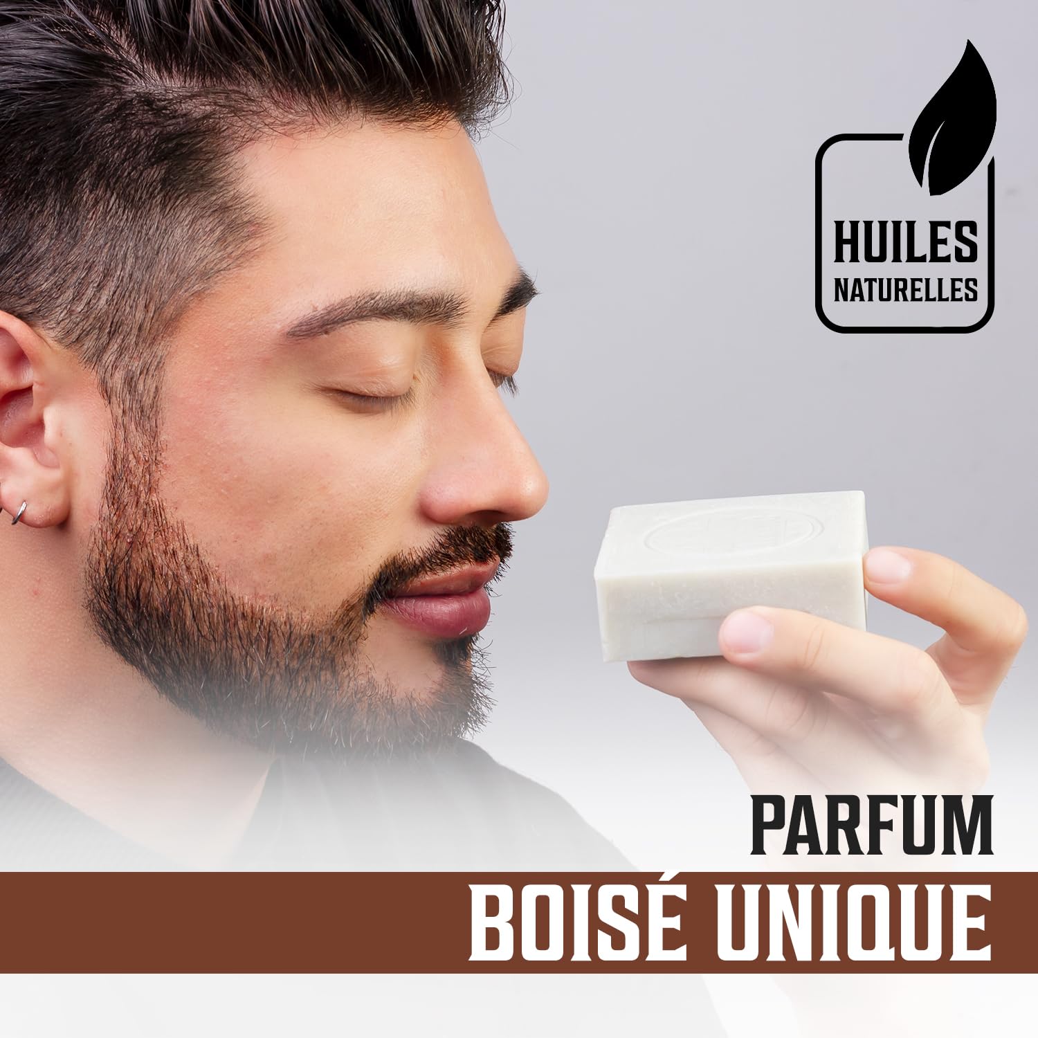Viking Revolution - Savon Solide Corps Bois de Santal - Savon Homme avec Huiles Essentielles 100% Naturelles - Huile de Coco, Karité, Amande - 2 x 140 g