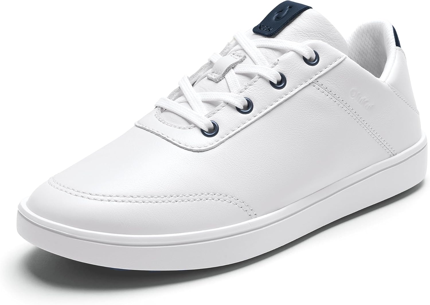 OLUKAI Puakea Women's Waterproof Leather Golf Shoes, Athletic Lace-Up Design with Drop-in Heel, All-Day Performance