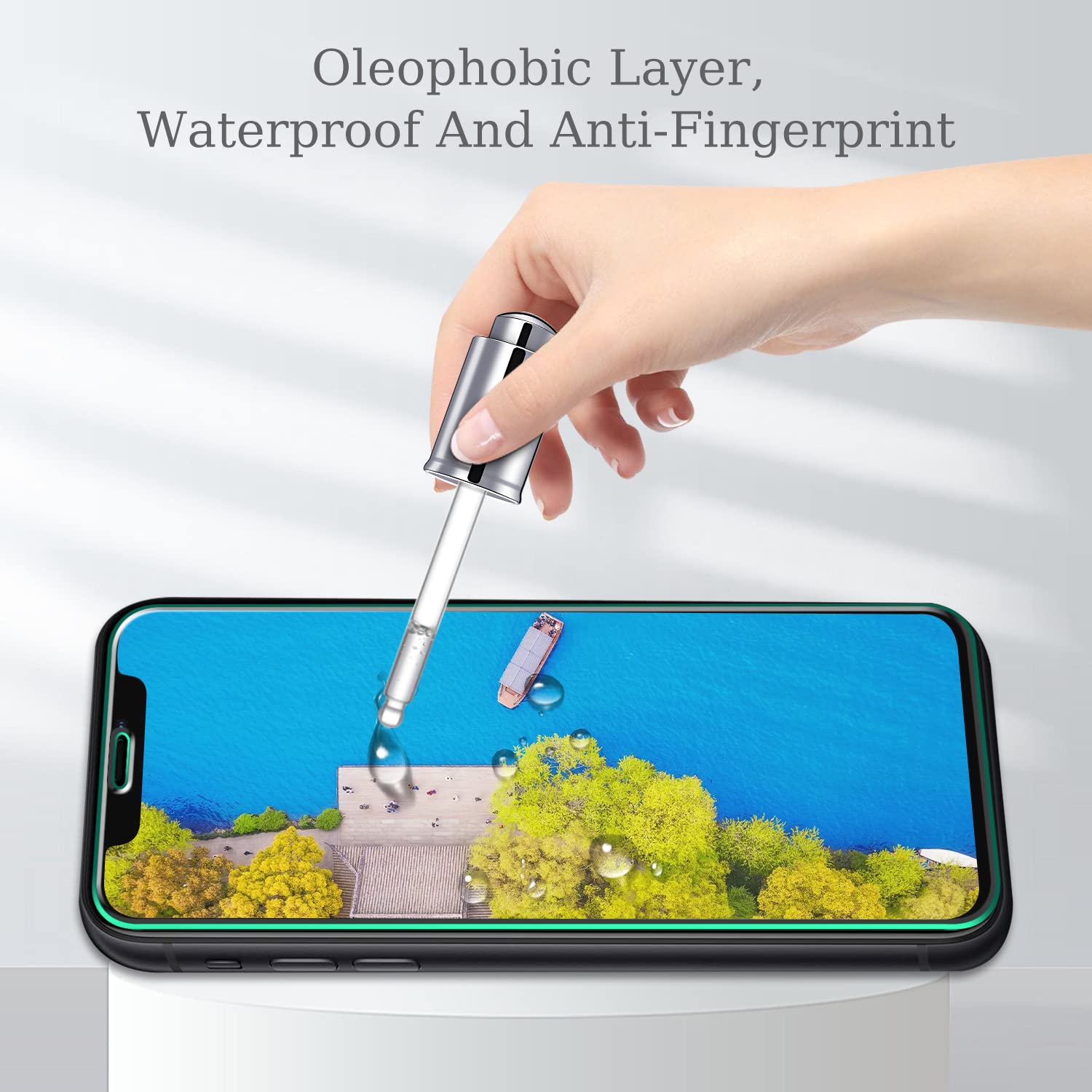 3 Pz Vetro Temperato Pokolan Per IPhone 8/7/6s/6 Plus, 9H, 0.33mm, Antigraffio, HD, Anti-impronta