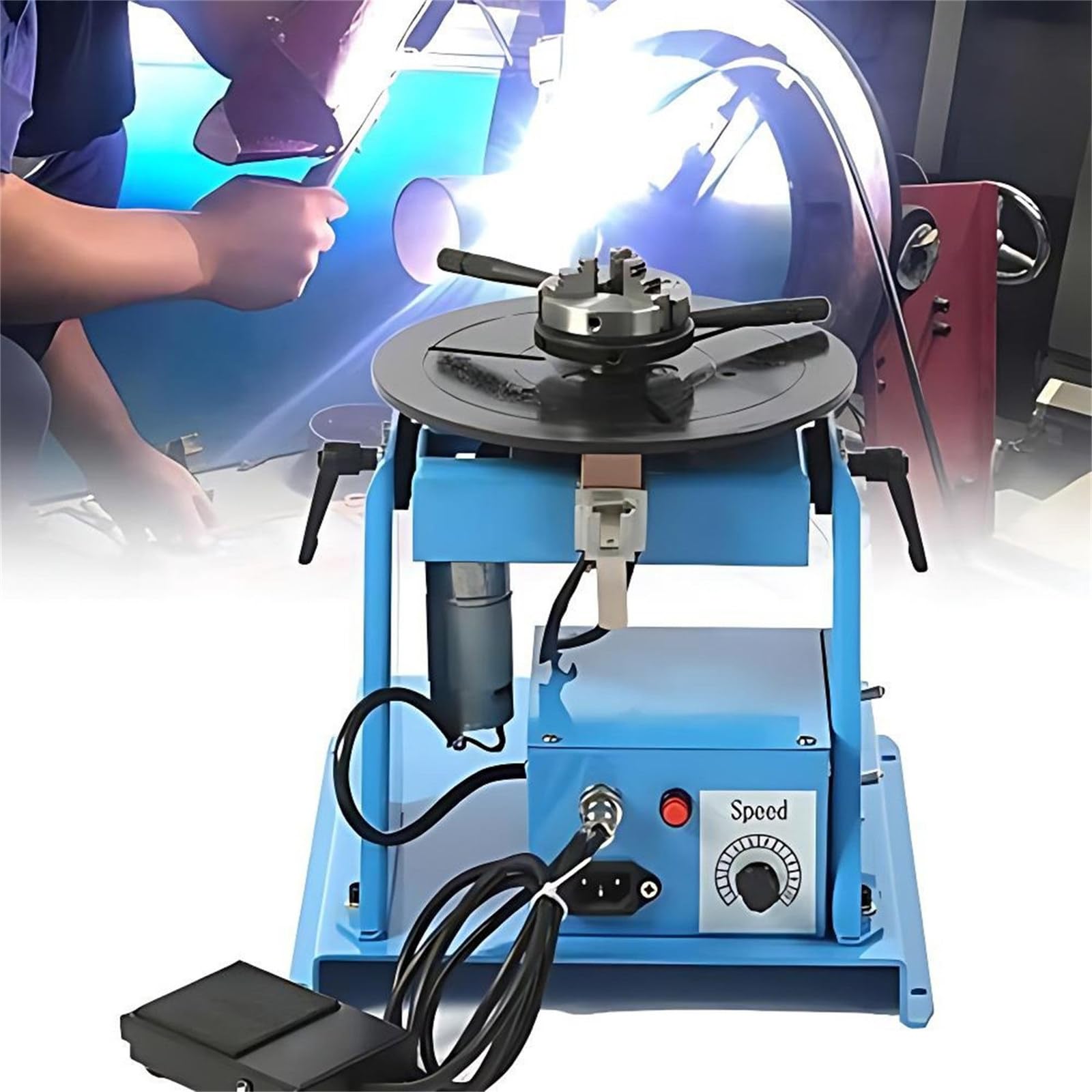 Table de soudage portable à vitesse réglable 2-20 tr/min pour positionnement précis