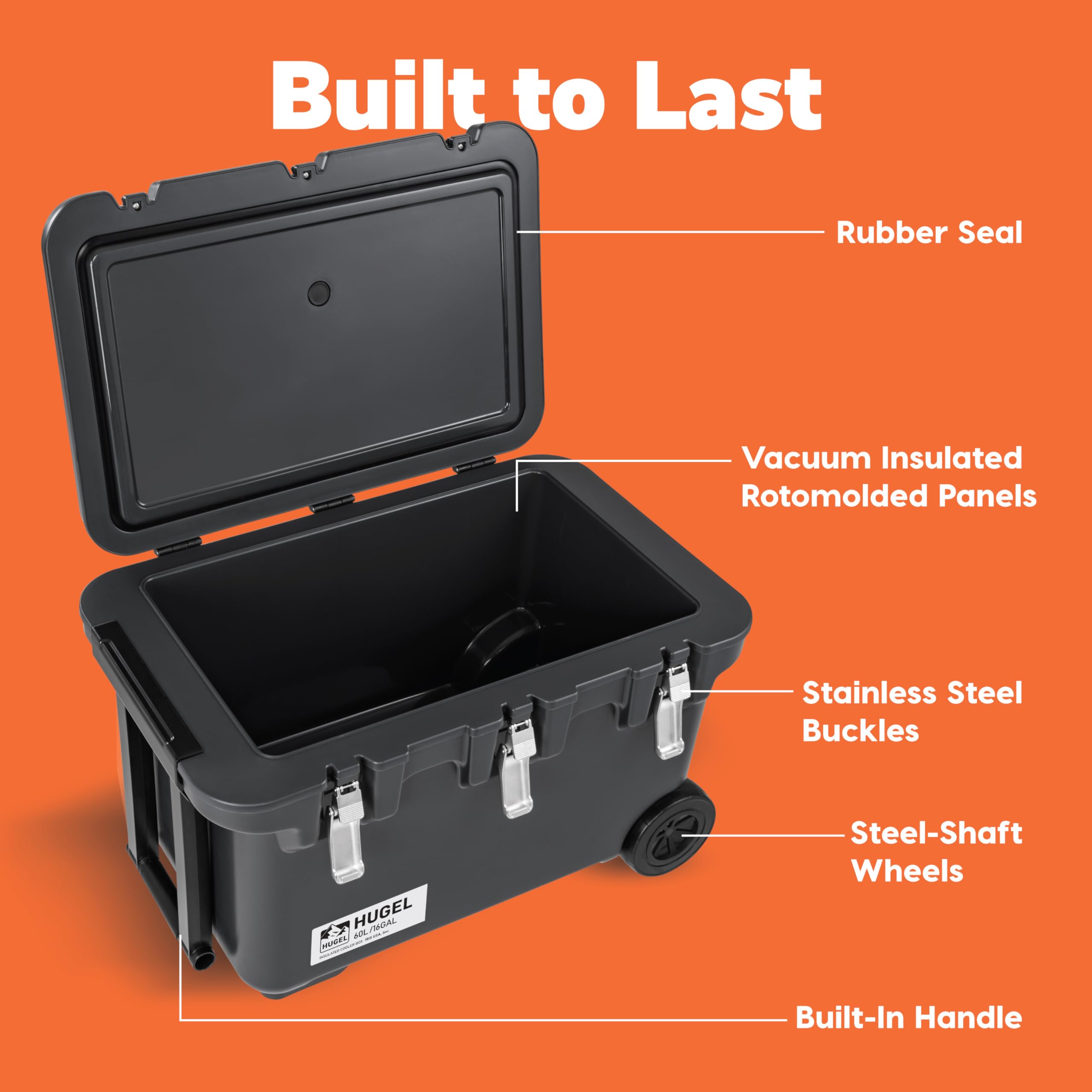 Amazon.com : IRIS USA Bundle of Hugel 64 QT Insulated Cooler w 