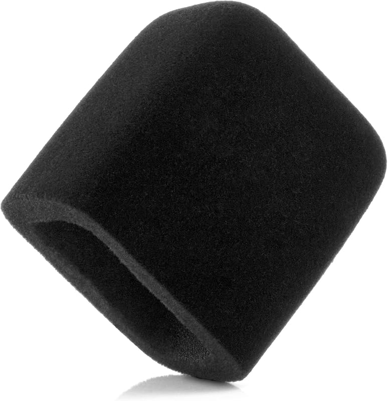 AM8 Pop Filter, Windscreen Compatible with FIFINE AM8 Microphone Replacement Flocked Protector Black Cover