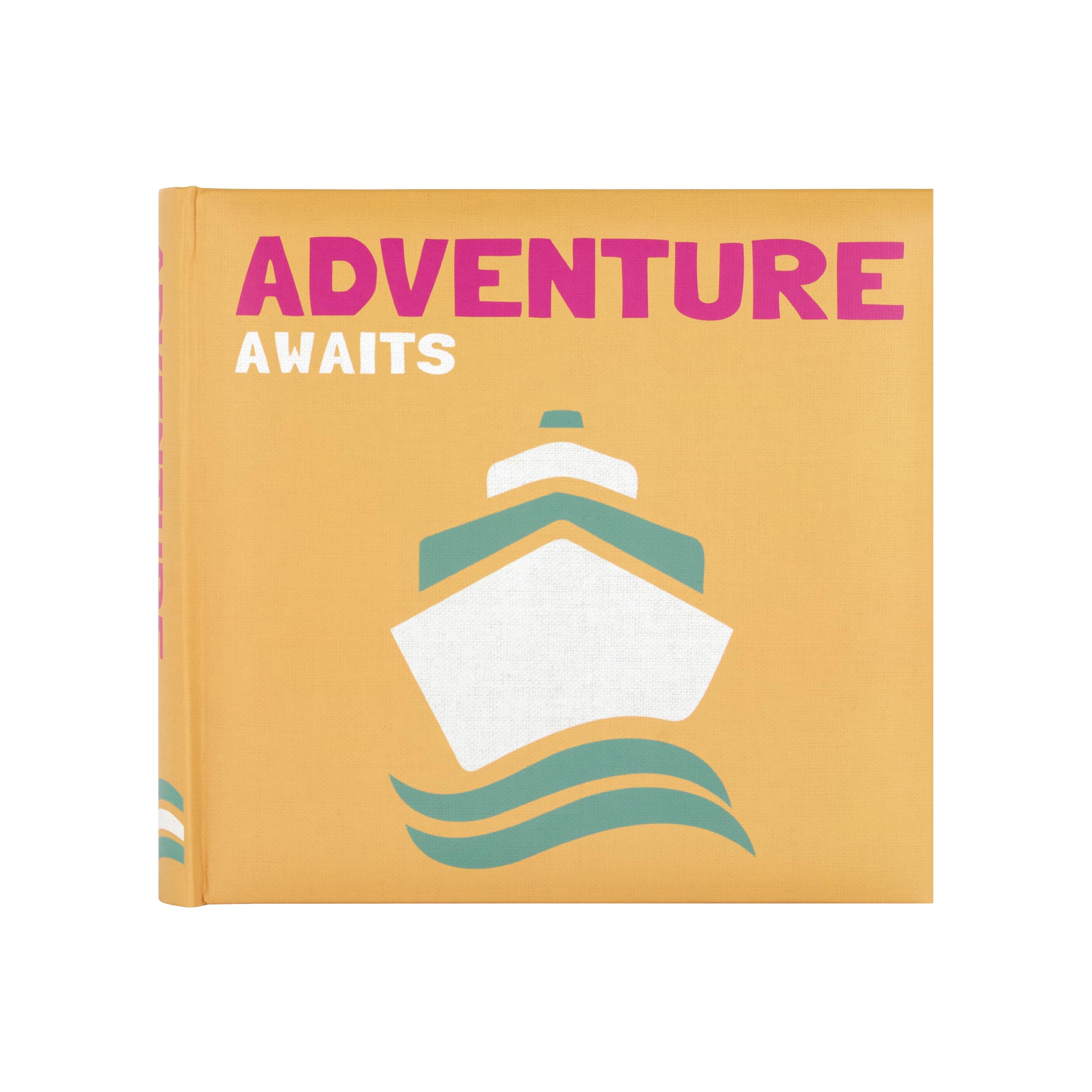 MCS Adventure Awaits Orange Photo Album, 200-Pocket, 4x6, 12x12 Pages