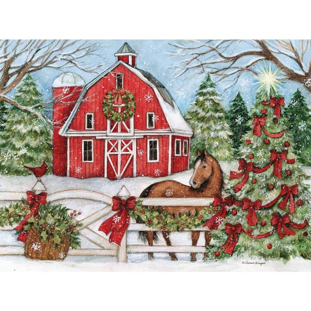 Lang, Heartland Holiday Boxed Christmas Cards (18 pack) w/Decorative Box by Susan Winget
