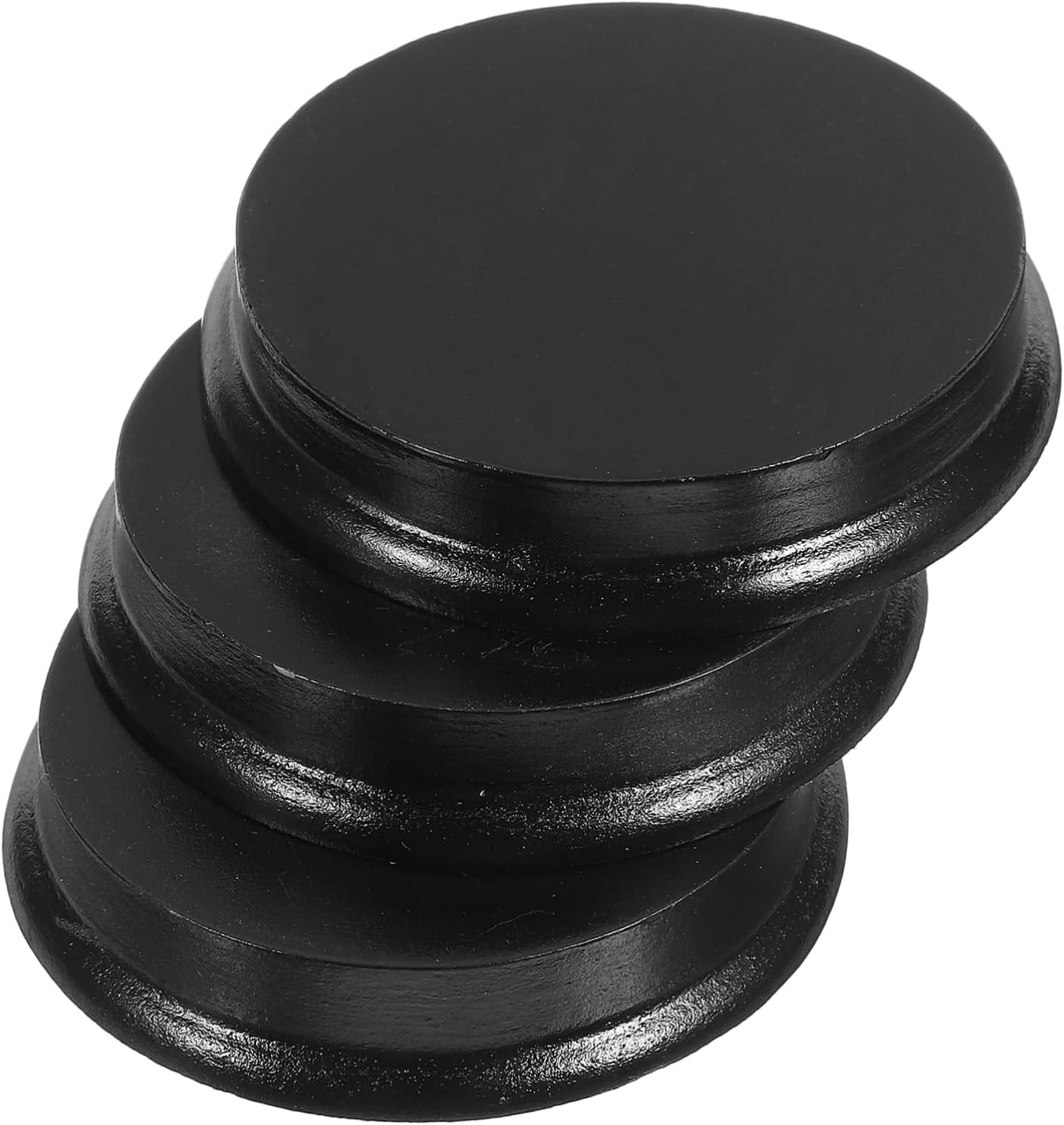 Toyvian 12pcs Mini Doll Stands Base Wooden Miniature Bases Action Figure Stand