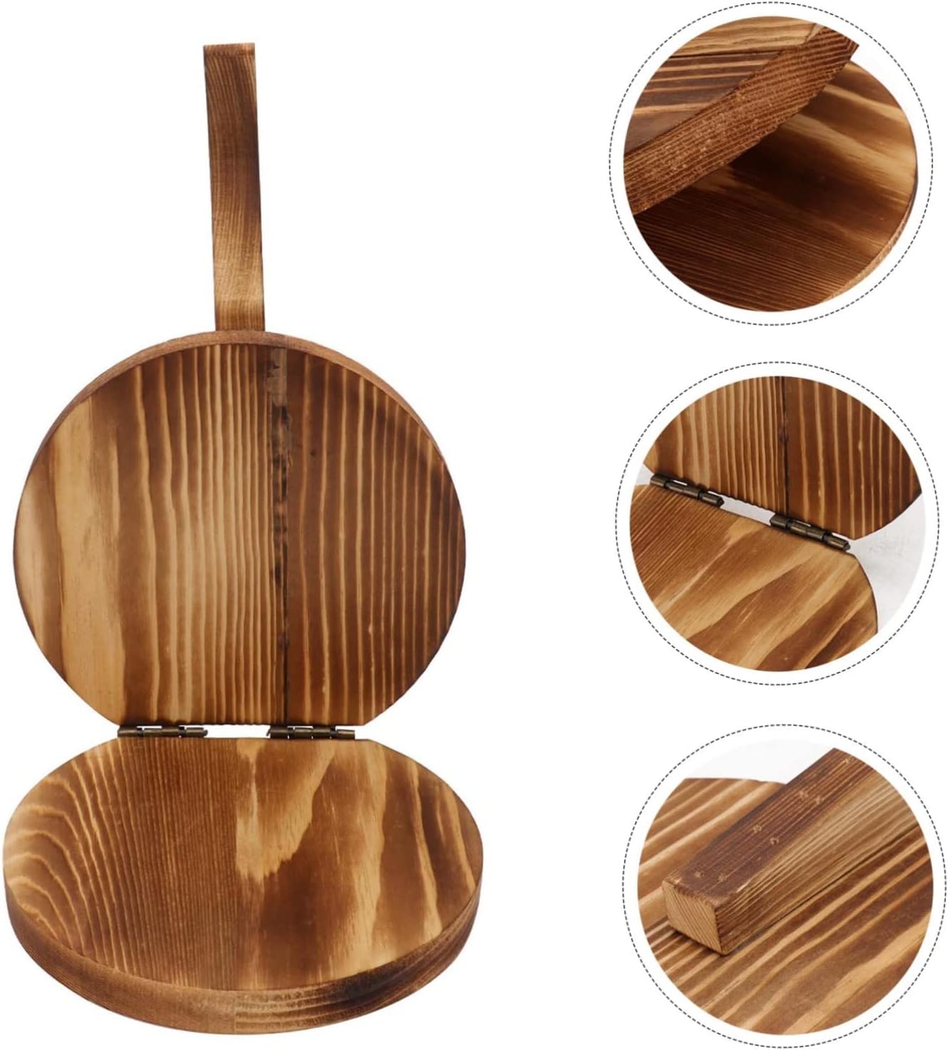 Mikinona 1pc Wooden Dumpling Wrapper Mold Manual Dough Cutter for Household Kitchen Use Easy Operation Comfortable Grip for Dumplings and Biscuits