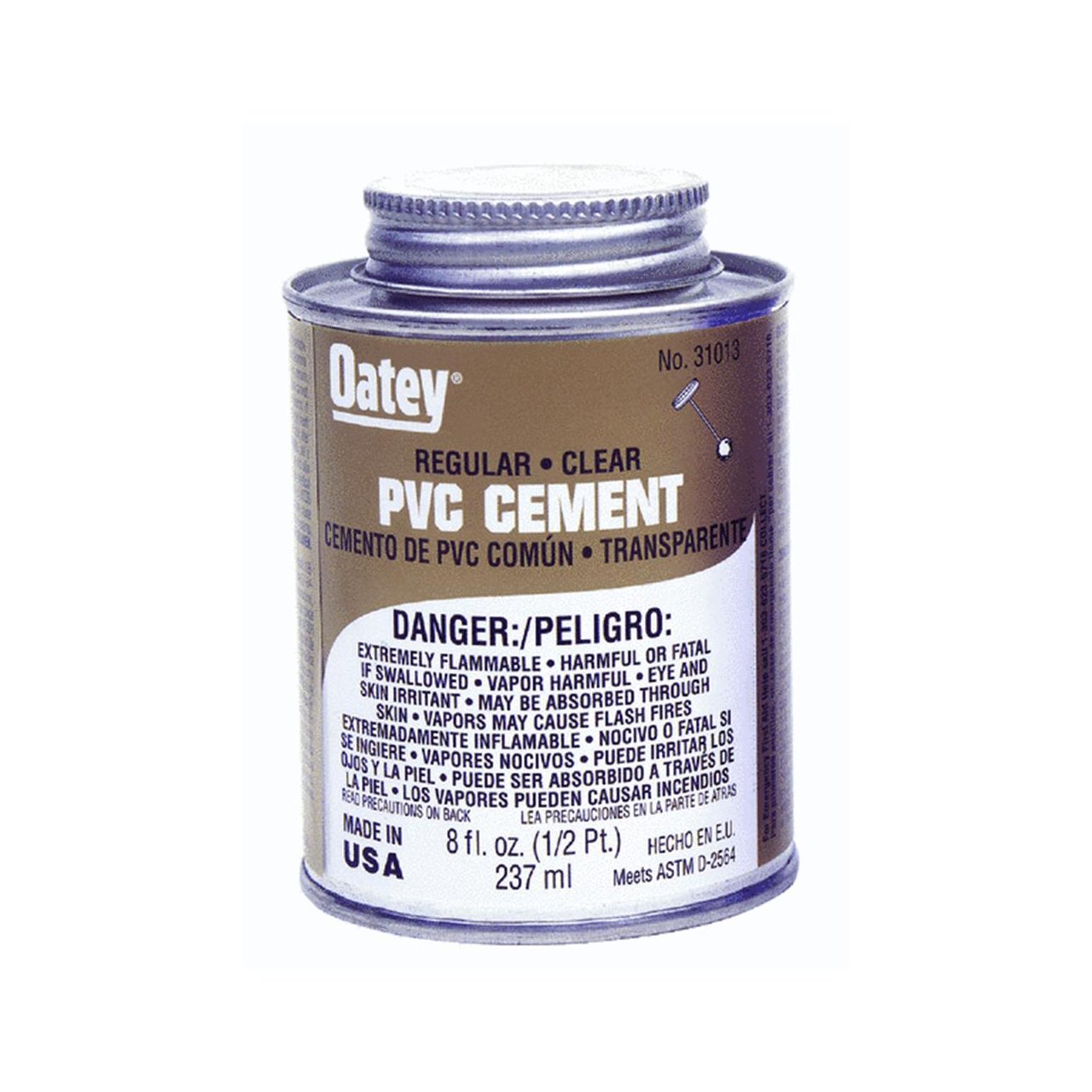 PVC Cement, Low VOC, 8 oz, Clear Office Products