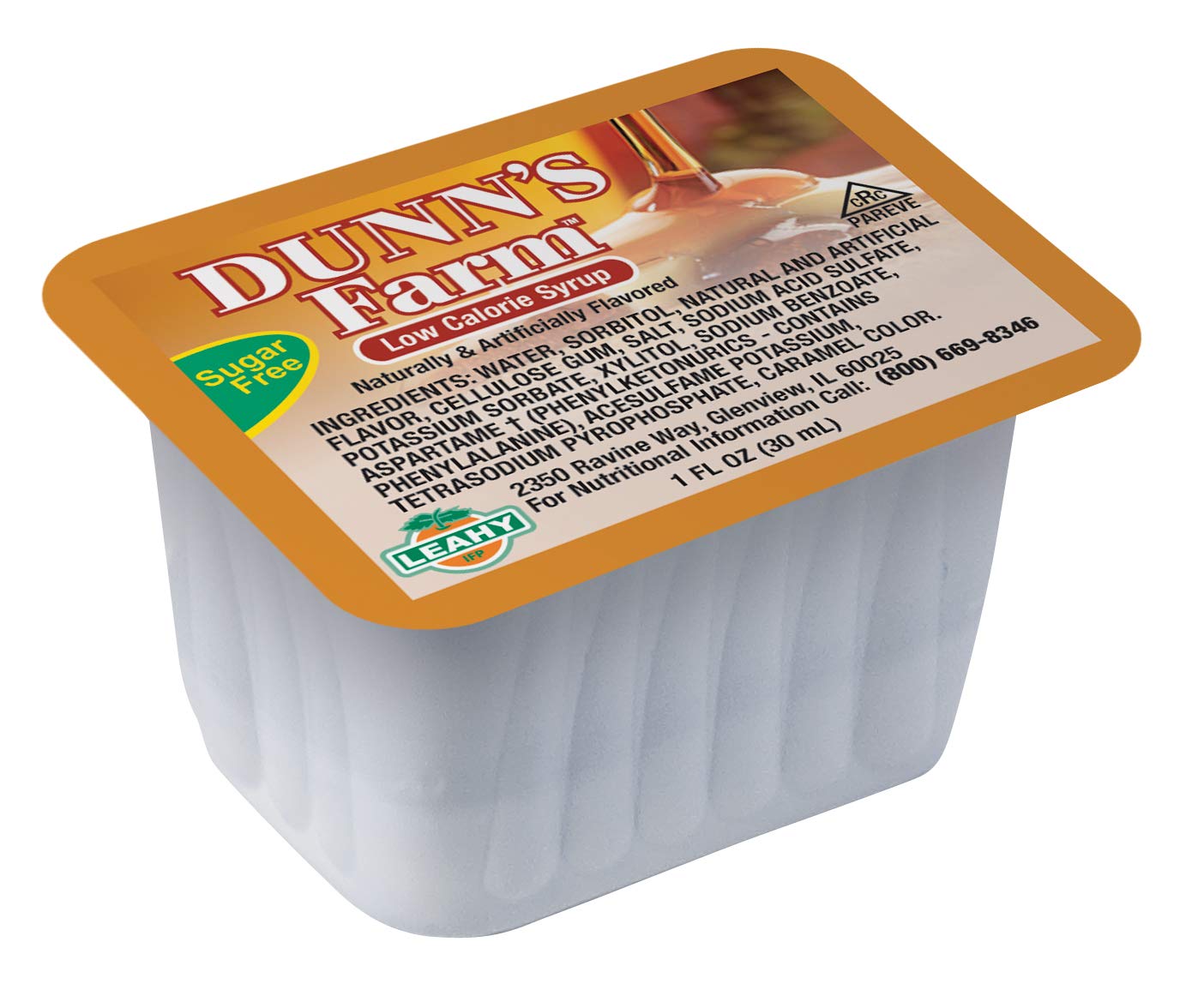 Dunn's Farm 1oz Sugar-Free Maple Syrup (200 - 1oz Portion Controlled Cups)
