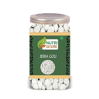 NUTRI DESIRE Jeera Goli 500 Gram Airtight Container