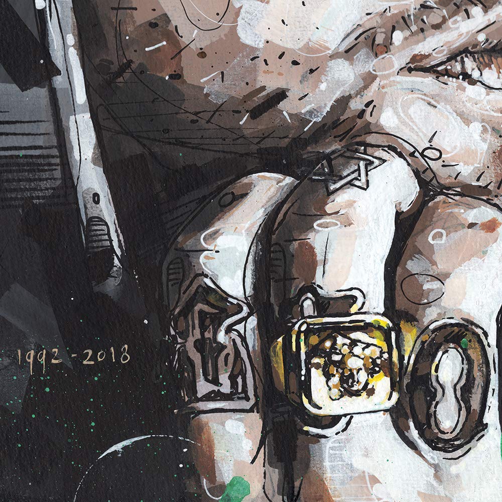 Hip Hop - Poster Rap 04 29,7 x 42 cm (A3) - incorniciato e firmato