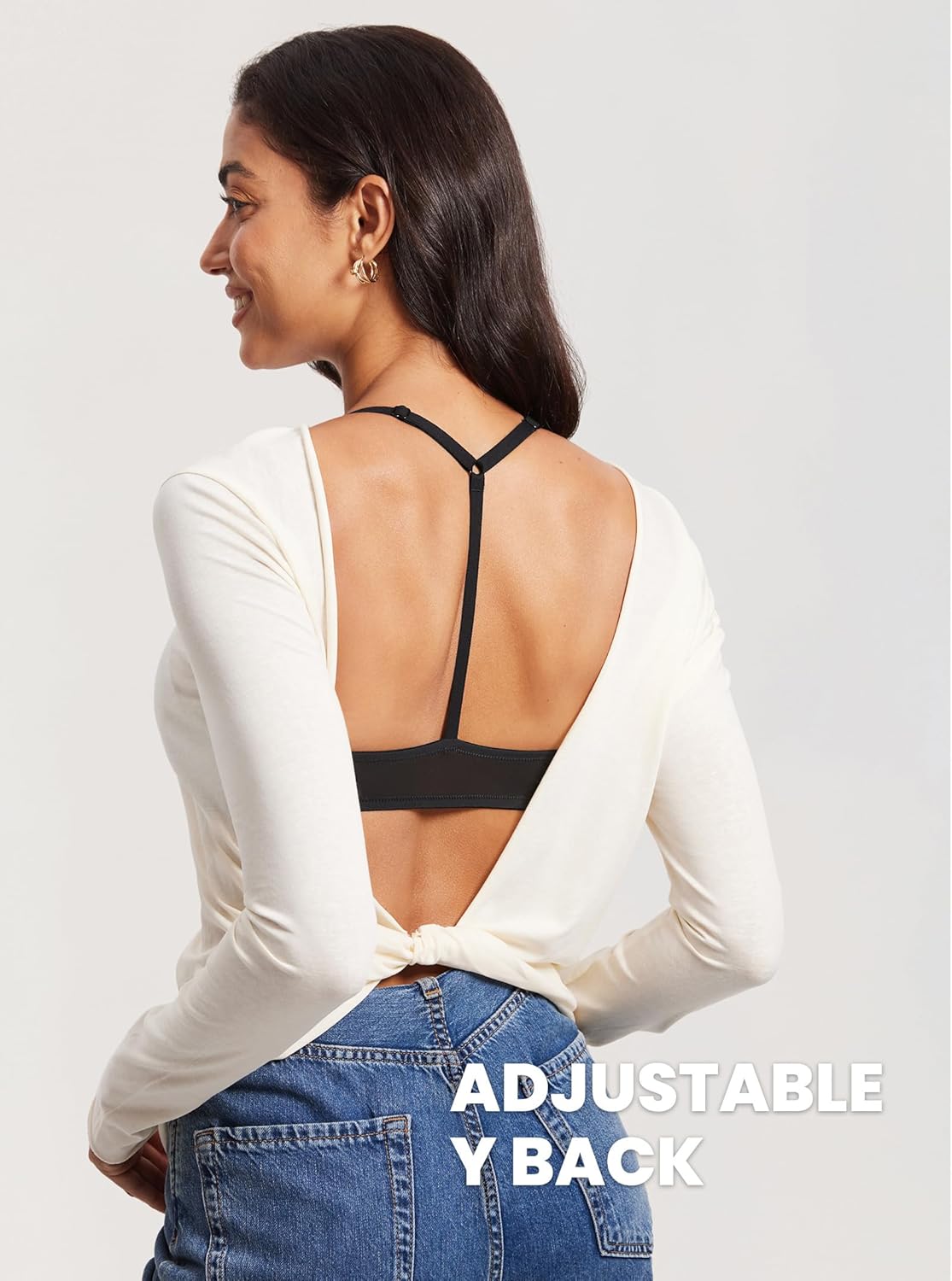 DOBREVA Women's Mesh Front Closure Racerback Bra Lace Trim Unlined Underwire Sexy Plunge Sheer Bras Y Back - Image 5