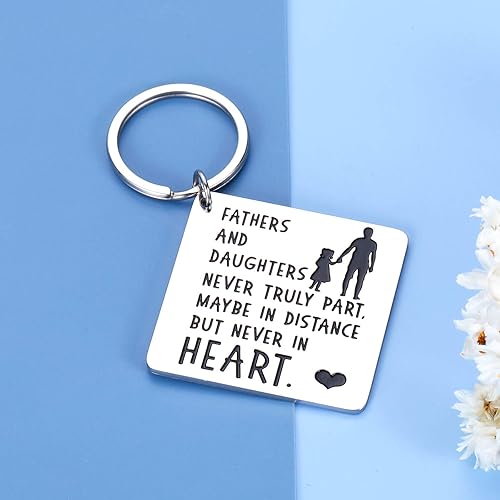 Miniatura 2 de Llavero para padre e hija, día del padre, Navidad, cumpleaños, día de San Valentín, regalos de boda de hija a papá, papá, padrastro, hombres, él,