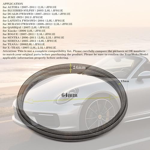 Miniatura 2 de JF011E RE0F10A F1CJA CVT Cadena de correa de transmisión compatible con Nissa-n Mistubish-i Dodg-e 2007 Up Reemplazar 901066 901047